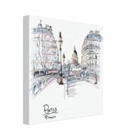 Tableau mural dessin pont de Paris – impression sur toile Dessin pont de Paris