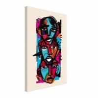 Visages Art Abstrait expressionnisme peinture digitale Visages Art Abstrait expressionnisme peinture digitale