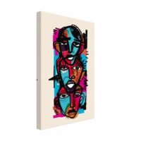 Visages Art Abstrait expressionnisme peinture digitale
