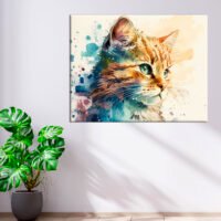 Cadre mural – Aquarelle Chaton Roux cadre mural aquarelle chaton roux