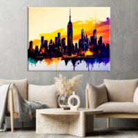 Tableau art décoratif mural – New York City vu de Manhattan tableau art décoratif mural new york city vu de manhattan