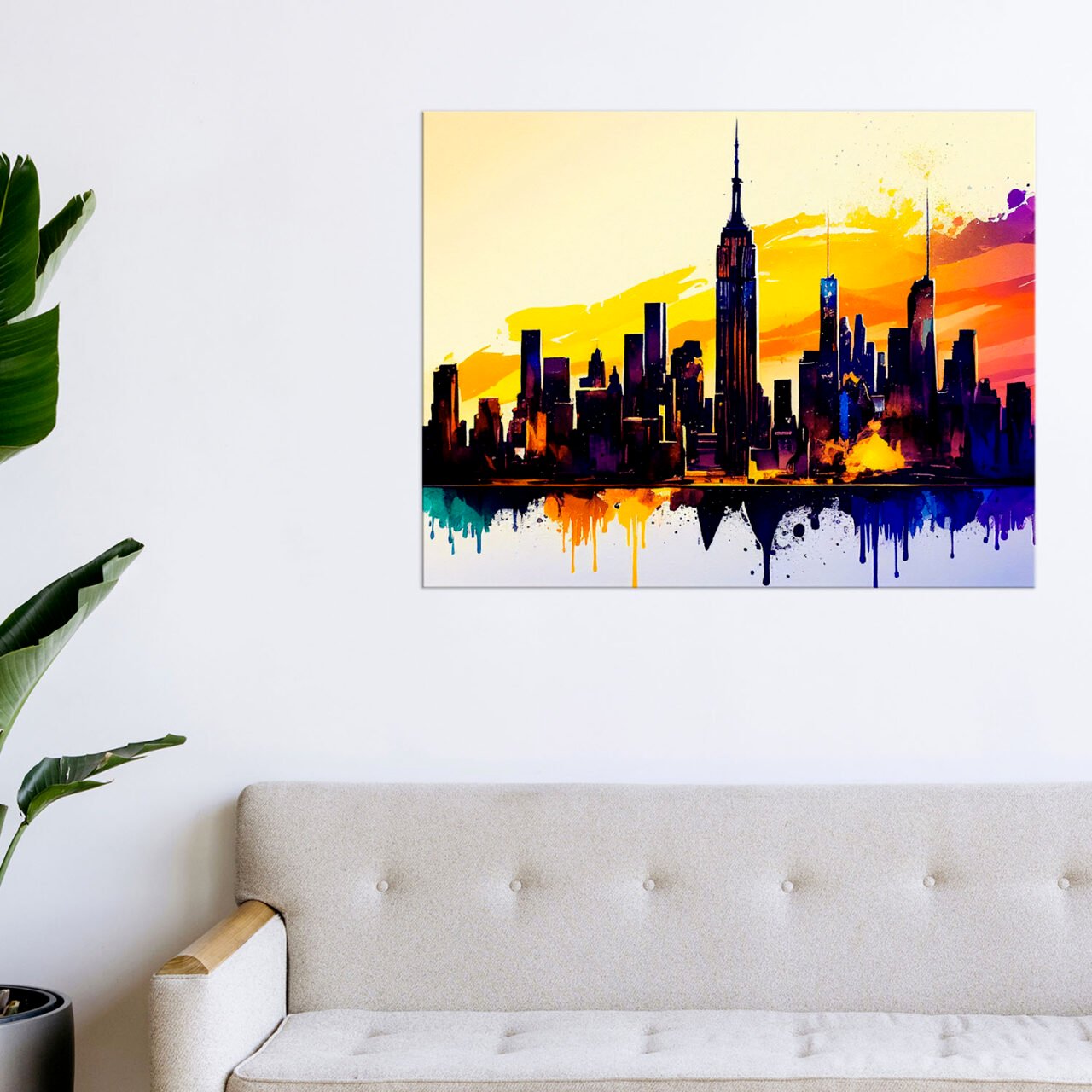 Tableau art décoratif mural – New York City vu de Manhattan tableau art décoratif mural new york city vu de manhattan