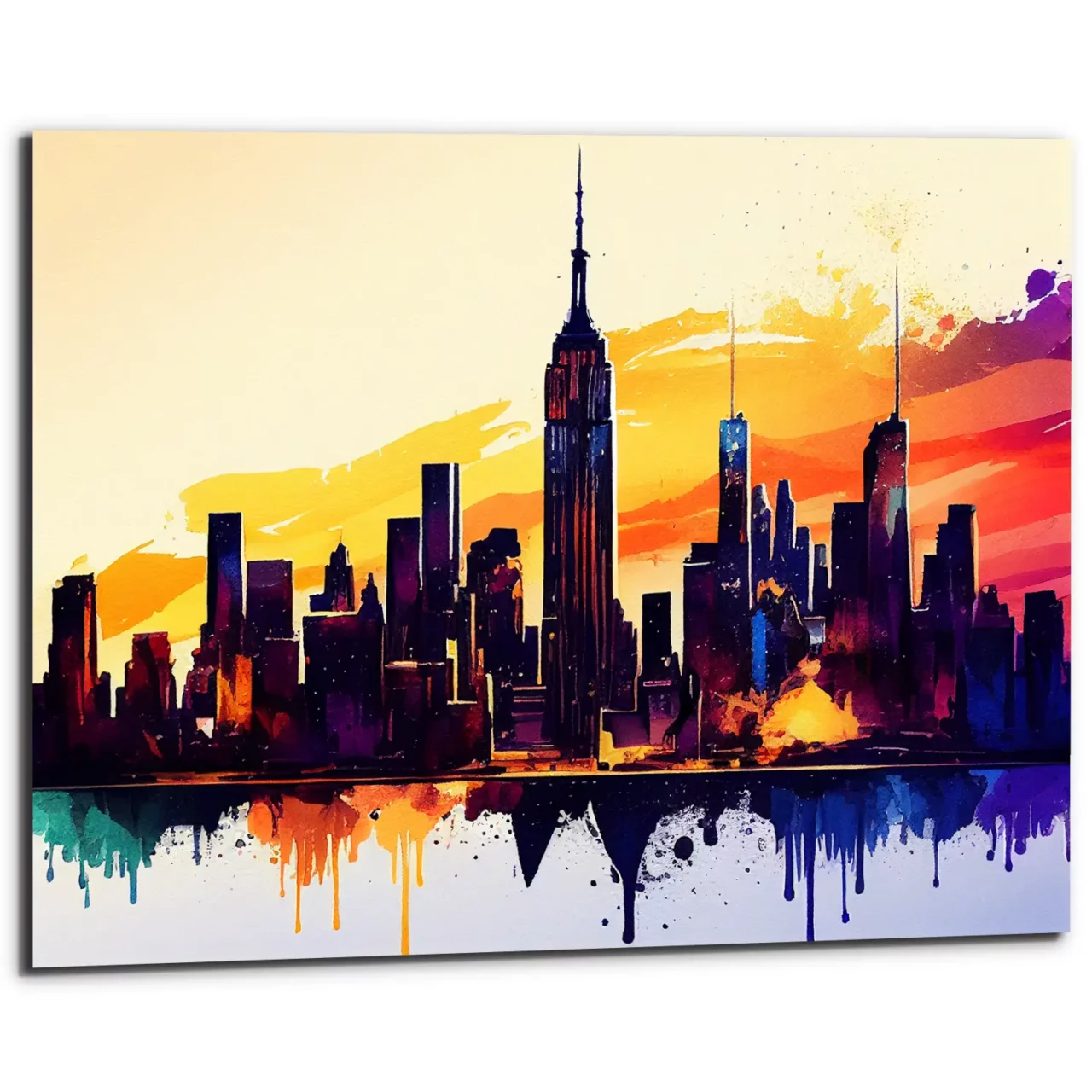 Tableau art décoratif mural – New York City vu de Manhattan tableau art décoratif mural new york city vu de manhattan