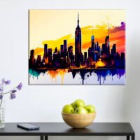 Tableau art décoratif mural – New York City vu de Manhattan tableau art décoratif mural new york city vu de manhattan