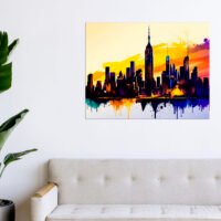 Tableau art décoratif mural – New York City vu de Manhattan tableau art décoratif mural new york city vu de manhattan