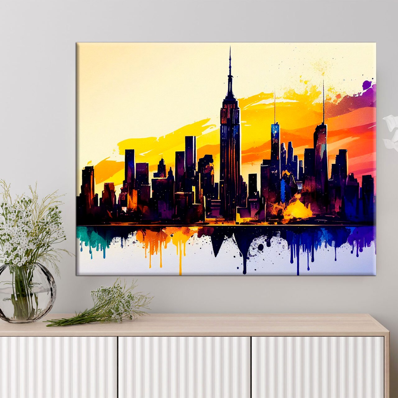 Tableau art décoratif mural – New York City vu de Manhattan tableau art décoratif mural new york city vu de manhattan
