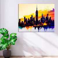 Tableau art décoratif mural – New York City vu de Manhattan tableau art décoratif mural new york city vu de manhattan