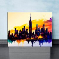 Tableau art décoratif mural – New York City vu de Manhattan tableau art décoratif mural new york city vu de manhattan