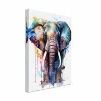 Toile cadre décoratif – Aquarelle Imposant Éléphant toile cadre décoratif aquarelle imposant Éléphant