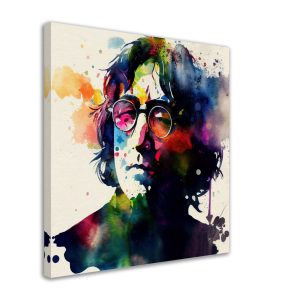 Cadre mural - Portrait Aquarelle John Lennon