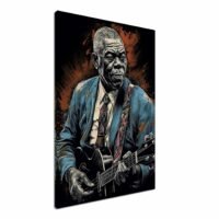 toile art décoratif portrait de howlin wolf