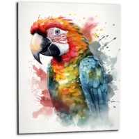 Art Cadre mural- Aquarelle Portrait de Perroquet art cadre mural aquarelle portrait de perroquet