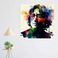 Cadre mural – Portrait Aquarelle John Lennon cadre mural portrait aquarelle john lennon