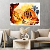 tableau art cadre imprimé splendeur de petra