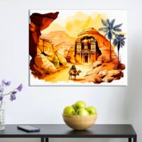 tableau art cadre imprimé splendeur de petra