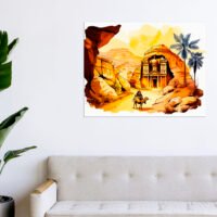 Tableau art cadre imprimé – Splendeur de Petra tableau art cadre imprimé splendeur de petra