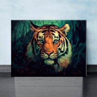 Cadre mural – Dessin Couleur Tigre dans la jungle cadre mural dessin couleur tigre dans la jungle