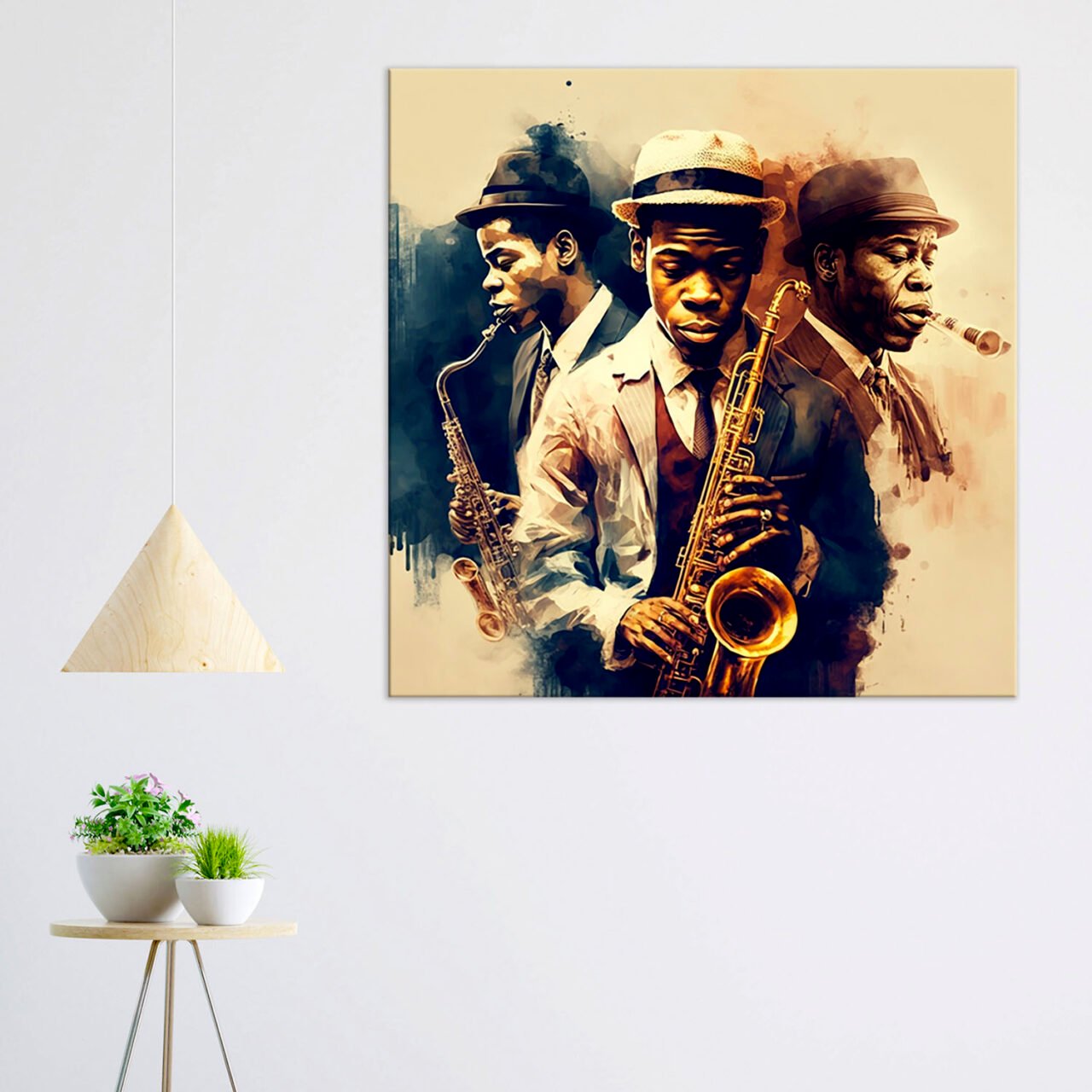 Cadre mural – Musiciens saxophonistes de jazz cadre mural musiciens saxophonistes de jazz