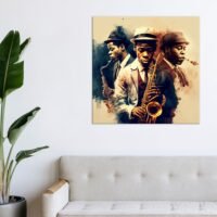 Cadre mural – Musiciens saxophonistes de jazz cadre mural musiciens saxophonistes de jazz