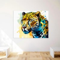 Cadre mural – Jaguar Portrait Aquarelle cadre mural jaguar portrait aquarelle