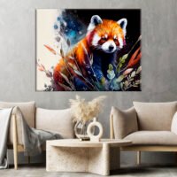 Cadre Art décoratif – Peinture Panda Roux cadre art décoratif peinture panda roux