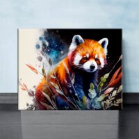 Cadre Art décoratif – Peinture Panda Roux cadre art décoratif peinture panda roux