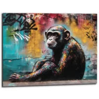 Tableau artistique déco murale – Peinture Singe style Graffiti tableau artistique déco murale peinture singe style graffiti