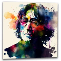 Cadre mural – Portrait Aquarelle John Lennon cadre mural portrait aquarelle john lennon