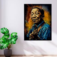 toile cadre décoratif portrait artistique de muddy waters