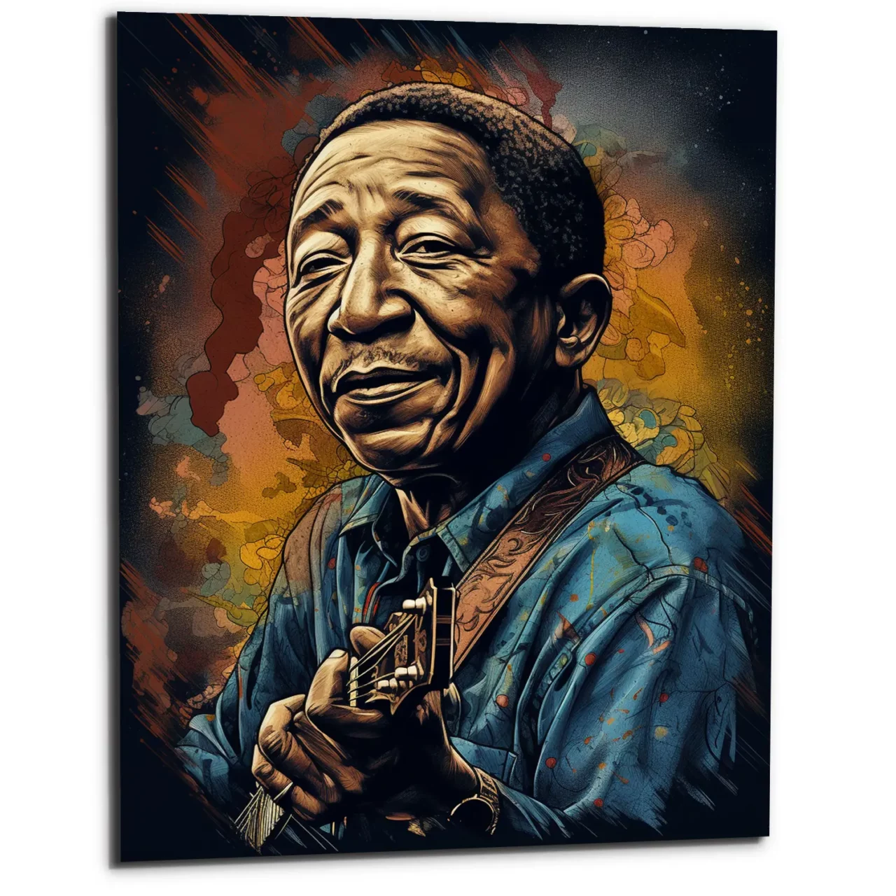toile cadre décoratif portrait artistique de muddy waters