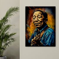 toile cadre décoratif portrait artistique de muddy waters