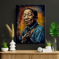 toile cadre décoratif portrait artistique de muddy waters