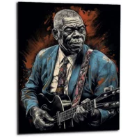 Toile art décoratif – Portrait de Howlin Wolf toile art décoratif portrait de howlin wolf