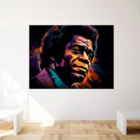 toile artistique portrait de james brown