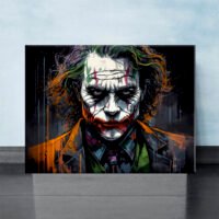 Tableau – Portrait du Joker Dessin en couleur toile exclusive portrait du jocker dessin en couleur