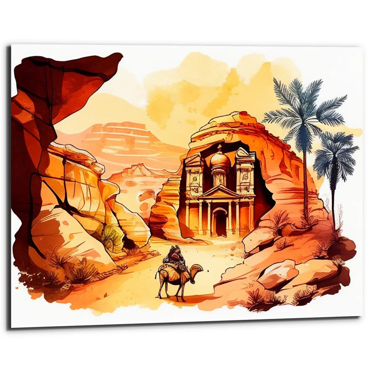 tableau art cadre imprimé splendeur de petra