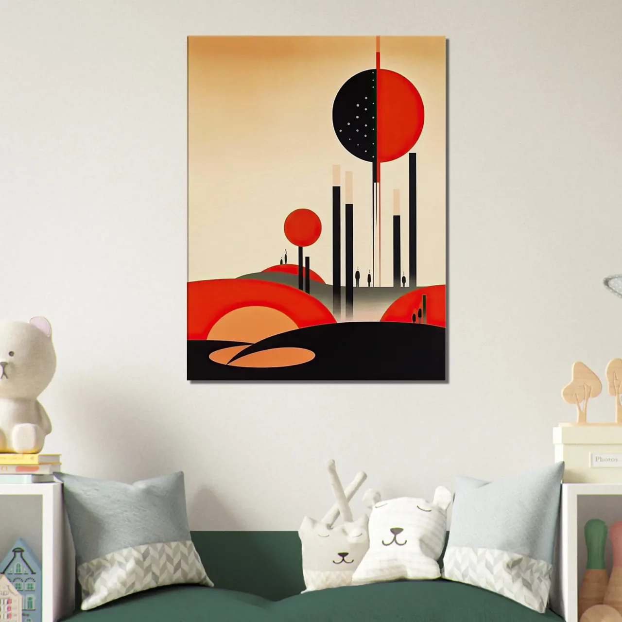 Tableau Abstrait rouge et noir Ladislav Sutnar abstrait rouge et noir ladislav sutnar