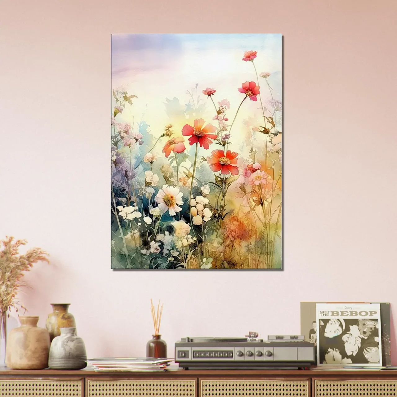 Aquarelle Fleurs sauvages des champs aquarelle fleurs sauvages des champs