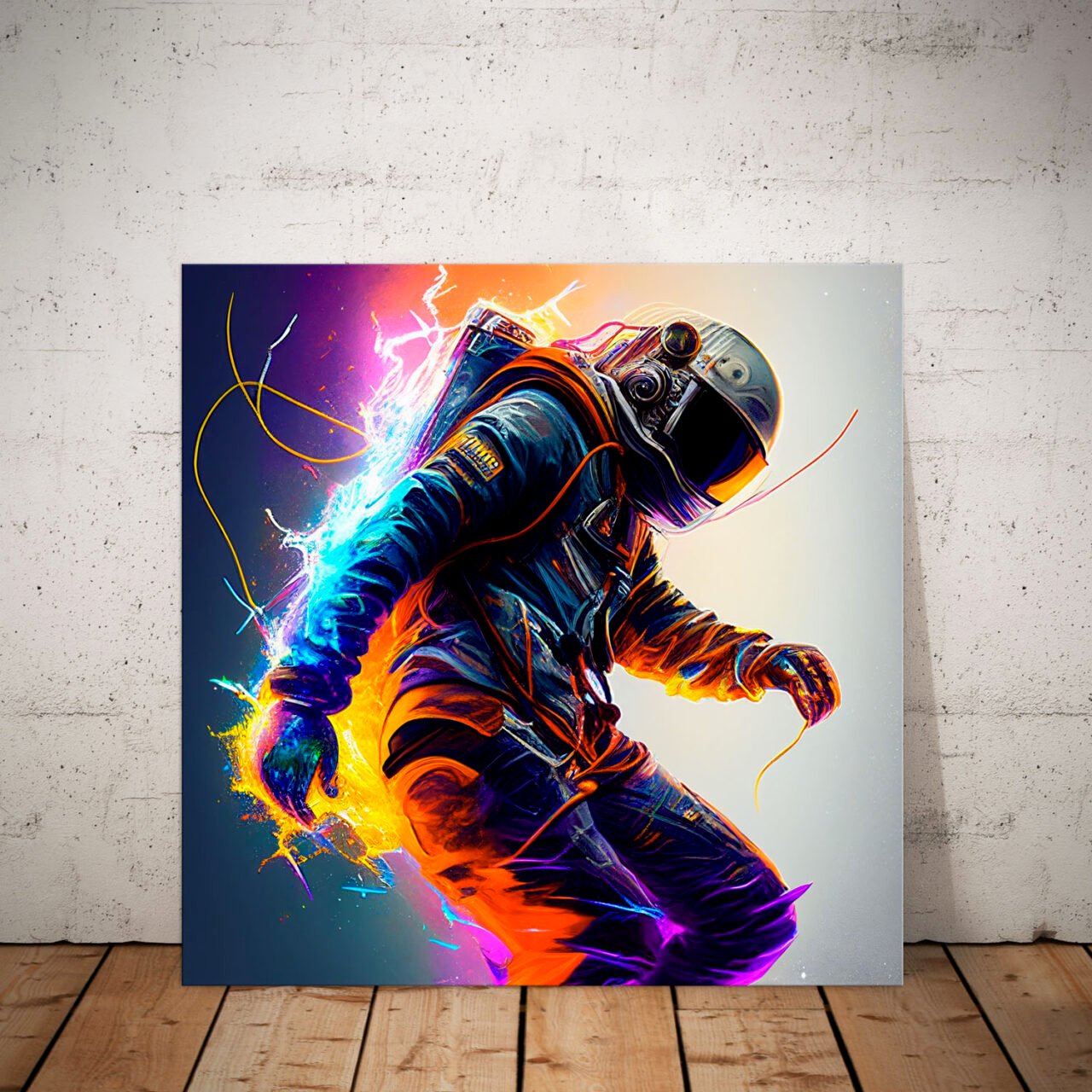 Cadre déco : Astronaute électrique cadre déco : astronaute électrique