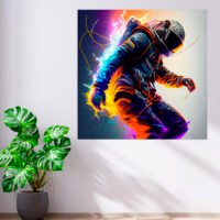 Cadre déco : Astronaute électrique cadre déco : astronaute électrique