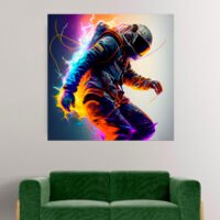 Cadre déco : Astronaute électrique cadre déco : astronaute électrique