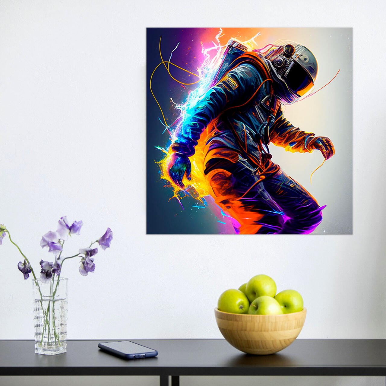 Cadre déco : Astronaute électrique cadre déco : astronaute électrique