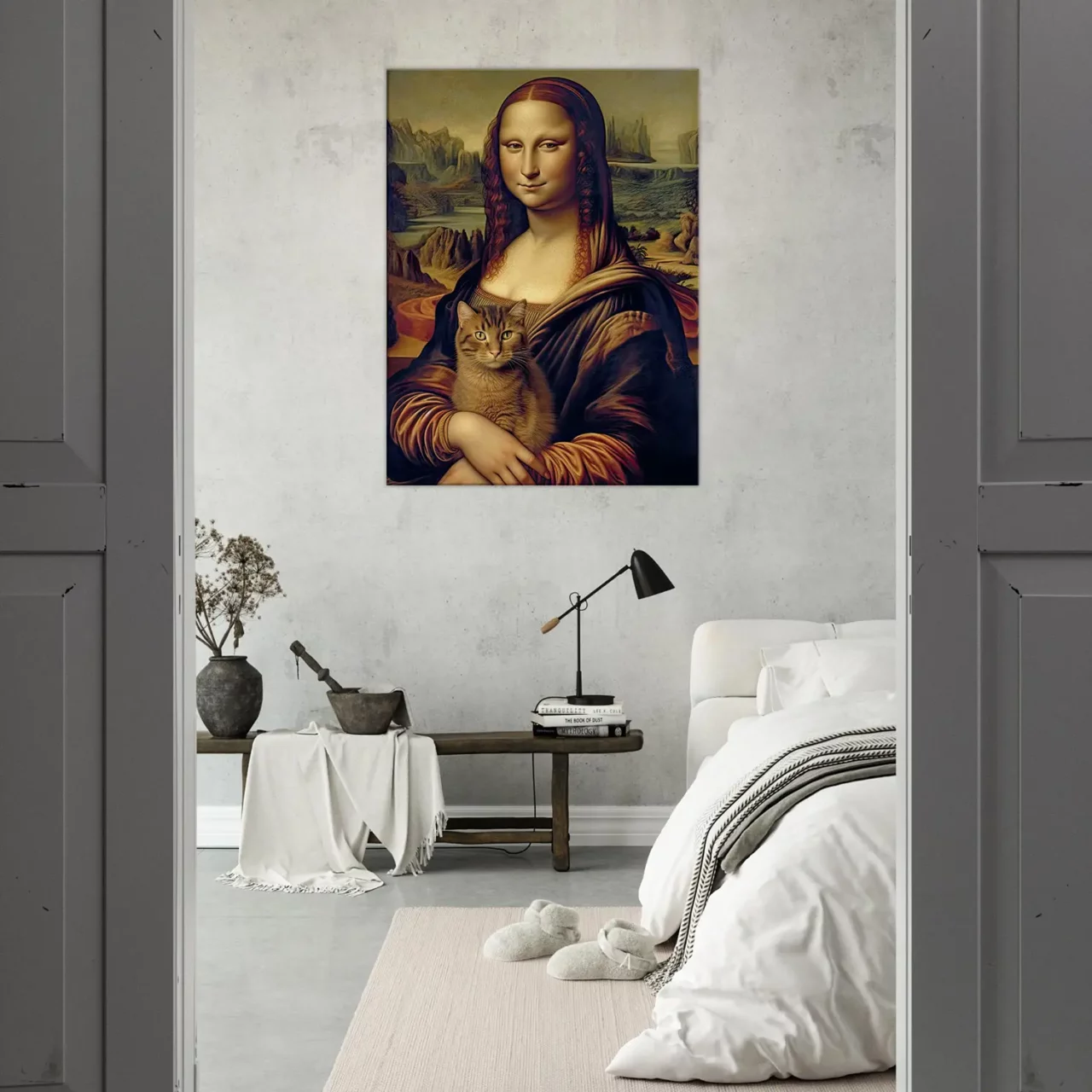 Mona Lisa tenant un chat dans ses bras mona lisa tenant un chat dans ses bras