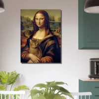 Mona Lisa tenant un chat dans ses bras mona lisa tenant un chat dans ses bras
