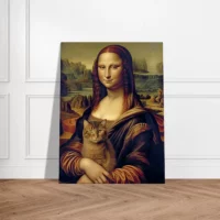 Mona Lisa tenant un chat dans ses bras mona lisa tenant un chat dans ses bras