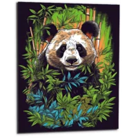 panda dans une forêt de bambous