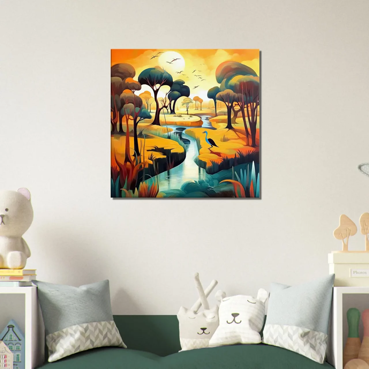 peinture paysage, nature et environnement inspiré d'abed abdi