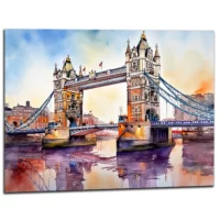 aquarelle pont de londres