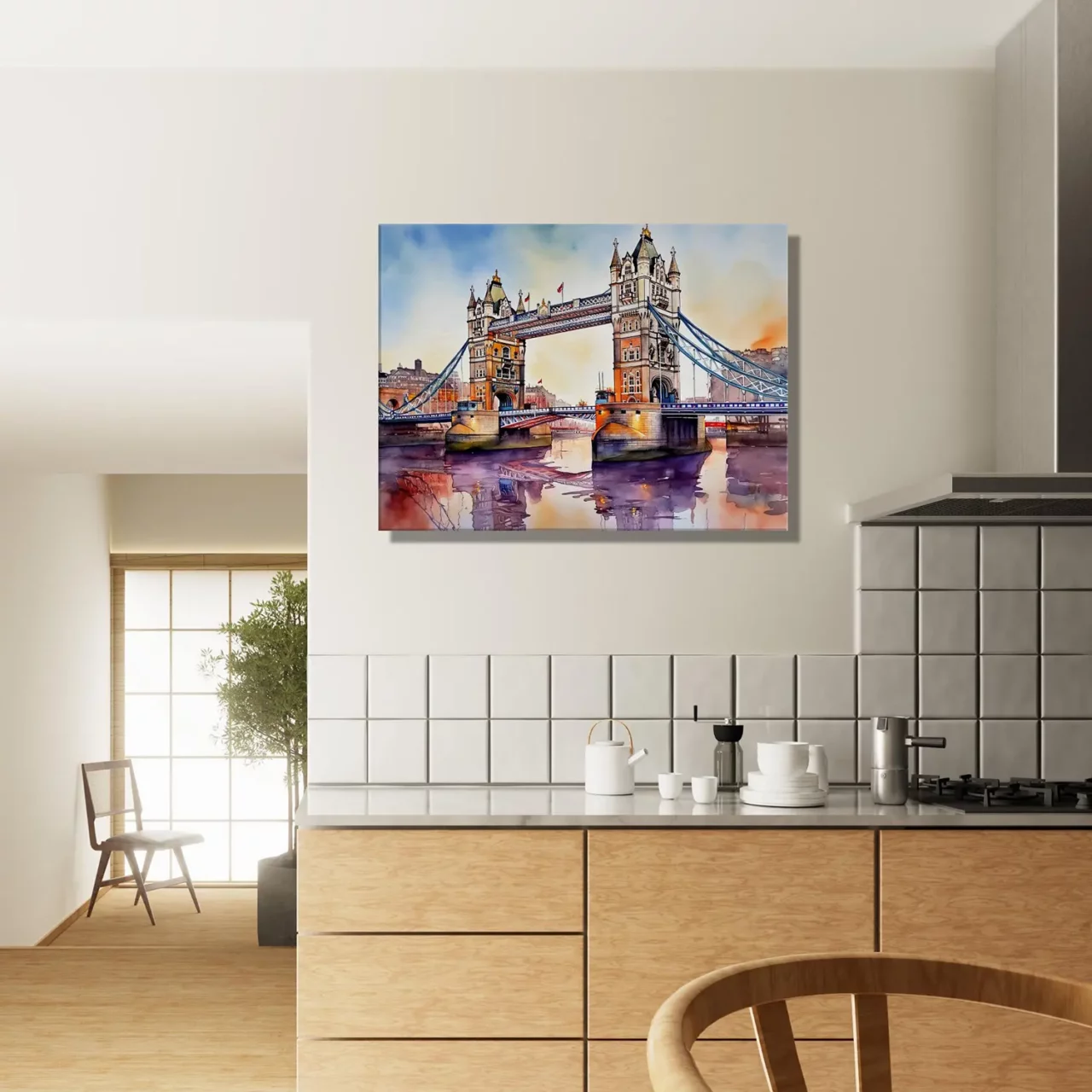aquarelle pont de londres