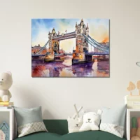 aquarelle pont de londres